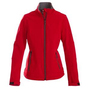 Printer Womens/Ladies Trial Soft Shell Jacket / Red